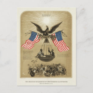 De Amerikaanse onafhankelijkheidsverklaring 1861 Briefkaart