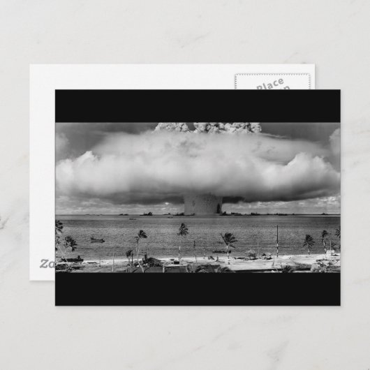 De Amerikaanse operatie snijdt de explosie van de  Briefkaart (Voorkant / Achterkant)