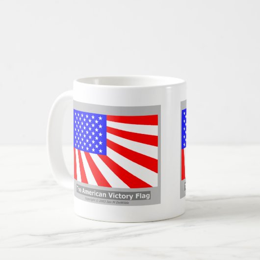 De Amerikaanse overwinningsvlag Mok (Voorkant links)