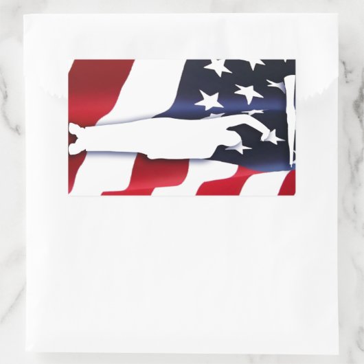 De Amerikaanse Patriot Driller Sticker (Tas)