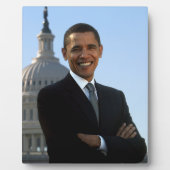 De Amerikaanse president Barack Obama als senator Fotoplaat (Voorkant)