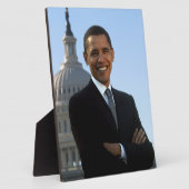 De Amerikaanse president Barack Obama als senator Fotoplaat (Zijkant)