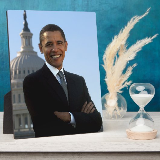 De Amerikaanse president Barack Obama als senator Fotoplaat (Zijkant)