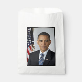 De Amerikaanse president Barack Obama in het Witte Bedankzakje