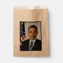 De Amerikaanse president Barack Obama in het Witte Bedankzakje