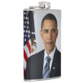 De Amerikaanse president Barack Obama in het Witte Heupfles (Rechts)