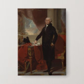 De Amerikaanse president George Washington Lansdow Button (Voorkant)