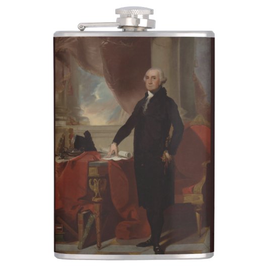 De Amerikaanse president George Washington Lansdow Heupfles (Voorkant)