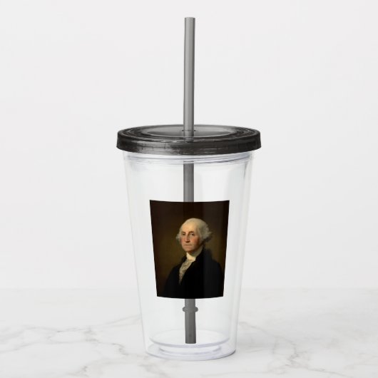 De Amerikaanse president George Washington, Stuart Acryl Drinkbeker (Voorkant)