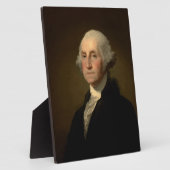 De Amerikaanse president George Washington, Stuart Fotoplaat (Zijkant)