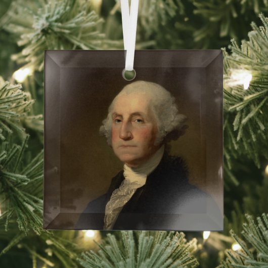 De Amerikaanse president George Washington, Stuart Glas Ornament (Insitu)
