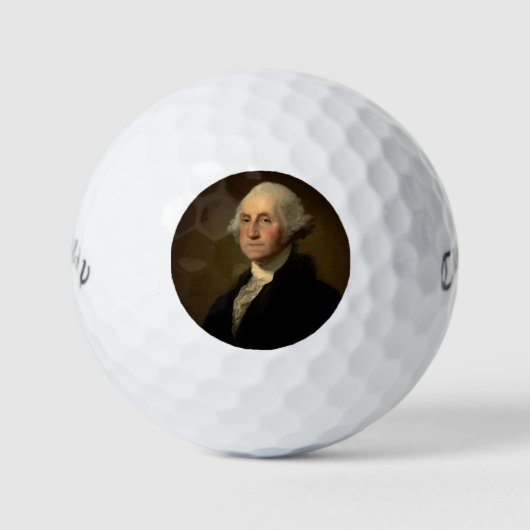 De Amerikaanse president George Washington, Stuart Golfballen (Voorkant)