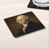 De Amerikaanse president George Washington, Stuart Kartonnen Onderzetters (Schuin)