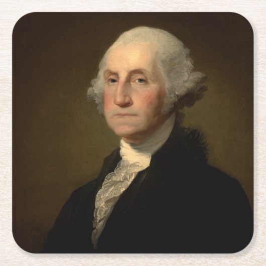 De Amerikaanse president George Washington, Stuart Kartonnen Onderzetters (Voorkant)