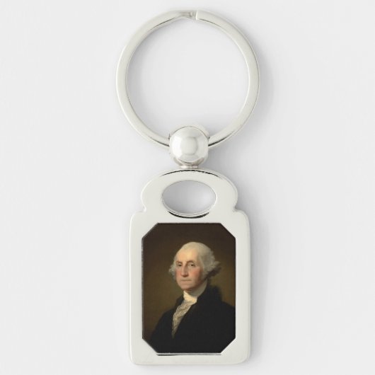 De Amerikaanse president George Washington, Stuart Sleutelhanger (Voorkant)