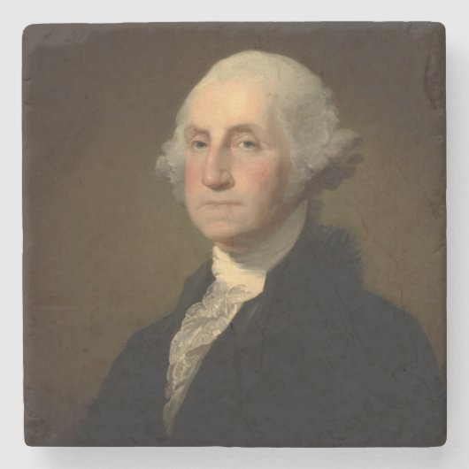 De Amerikaanse president George Washington, Stuart Stenen Onderzetter (Voorkant)