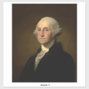 De Amerikaanse president George Washington, Stuart Sticker