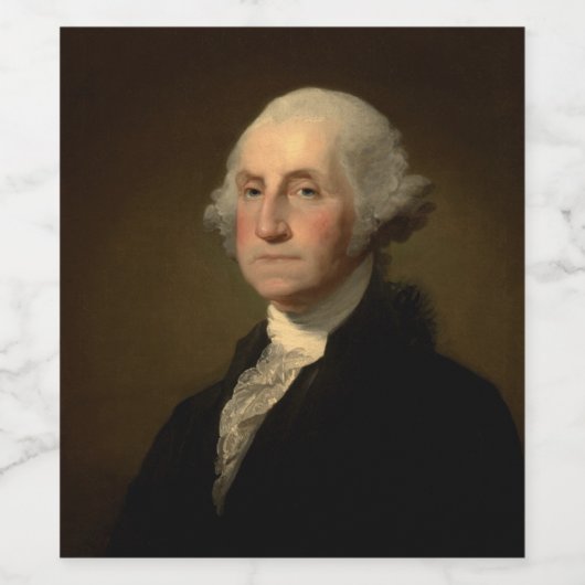 De Amerikaanse president George Washington, Stuart Wijn Etiket (Enkel label)
