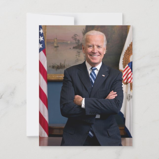 De Amerikaanse president Joe Biden als senator (Voorkant)