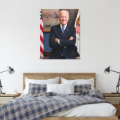 De Amerikaanse president Joe Biden als senator Canvas Afdruk (Insitu (Slaapkamer))