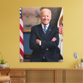 De Amerikaanse president Joe Biden als senator Canvas Afdruk (Insitu (Woonkamer))