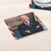 De Amerikaanse president Joe Biden als senator Kartonnen Onderzetters (Schuin)