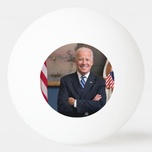 De Amerikaanse president Joe Biden als senator Pingpongbal (Voorkant)