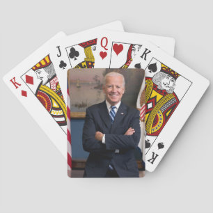 De Amerikaanse president Joe Biden als senator Pokerkaarten
