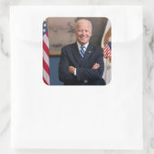 De Amerikaanse president Joe Biden als senator Vierkante Sticker (Tas)