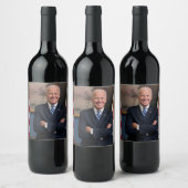 De Amerikaanse president Joe Biden als senator Wijn Etiket (Flessen)