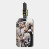 De Amerikaanse president John Kennedy & Robert & T Bagagelabel (Voorkant verticaal)