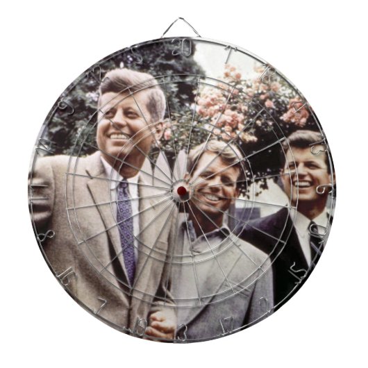 De Amerikaanse president John Kennedy & Robert & T Dartbord (Voorkant)