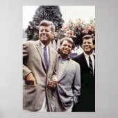De Amerikaanse president John Kennedy & Robert & T Poster (Voorkant)