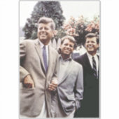 De Amerikaanse president John Kennedy & Robert & T Sticker (Voorkant)