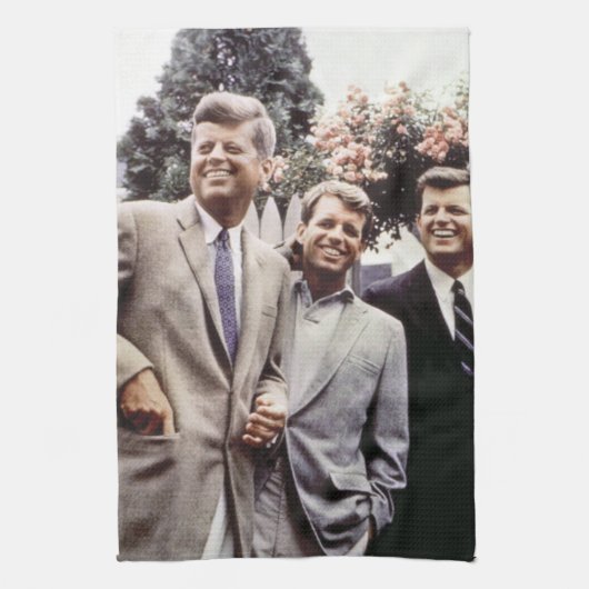De Amerikaanse president John Kennedy & Robert & T Theedoek (Verticaal)