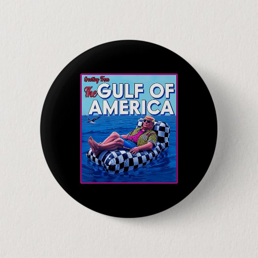 De Amerikaanse president van de Golf van Mexico So Ronde Button 5,7 Cm (Voorkant)