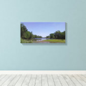 De Amerikaanse rivier de Sacramento, CA Canvas Afdruk (Insitu (Houten vloer))