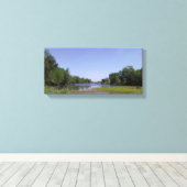 De Amerikaanse rivier de Sacramento, CA Canvas Afdruk (Insitu (Houten vloer))