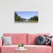 De Amerikaanse rivier in Sacramento, CA Canvas Afdruk (Insitu (Woonkamer))