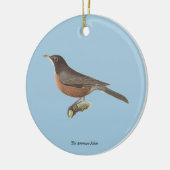 De Amerikaanse Robin (Turdus migratorius) NY Birds Keramisch Ornament (Links)