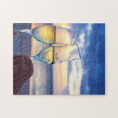 De Amerikaanse Samoa Zee Scene. Legpuzzel (Horizontaal)