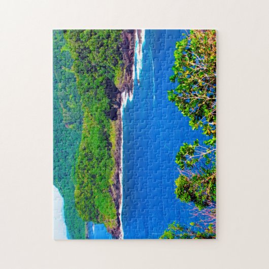 De Amerikaanse Samoa Zee Scene. Legpuzzel (Verticaal)