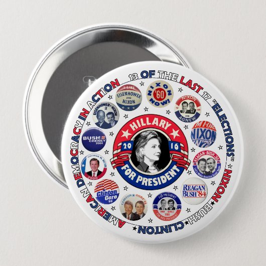 De Amerikaanse sleeperingsklasse Ronde Button 4,0 Cm (Voorkant /achterkant)