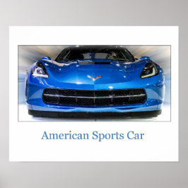 De Amerikaanse sportauto Poster