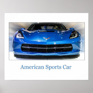 De Amerikaanse sportauto Poster