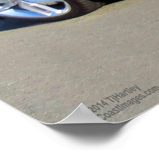 DE AMERIKAANSE SPORTSAUTO: CORVETTE POSTER (Hoek)