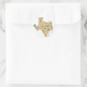 De Amerikaanse staat Texas stickers (Tas)