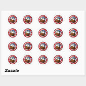 De Amerikaanse Tea Party Ronde Sticker (Vel)