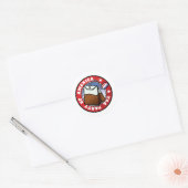 De Amerikaanse Tea Party Ronde Sticker (Envelop)