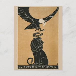 De Amerikaanse Tribute aan de Britse WWI Briefkaart